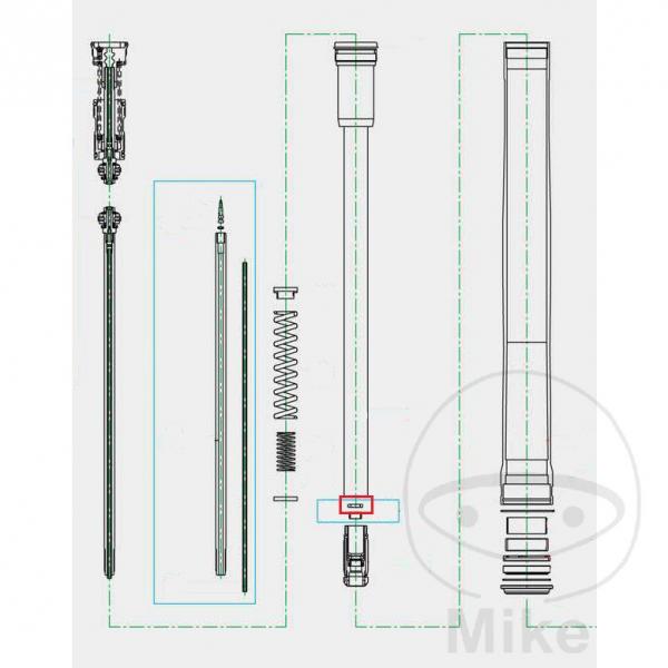 CARTRIDGEDICHTUNG Gabel, Kayaba 110210000101