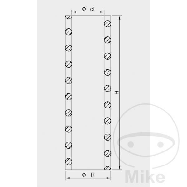 Gabelfeder 20N/mm, 107mm 26mm Kayaba 110240000901