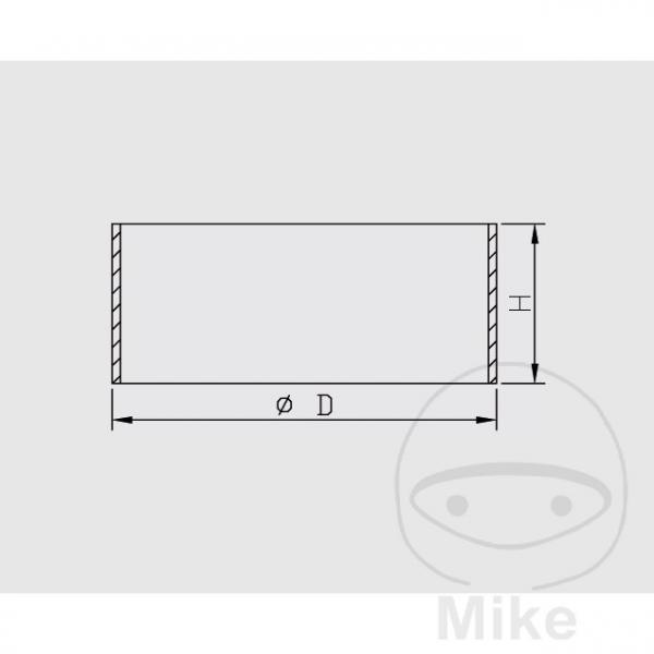 Kolbenring Federbein, 44mm Kayaba 120214400201