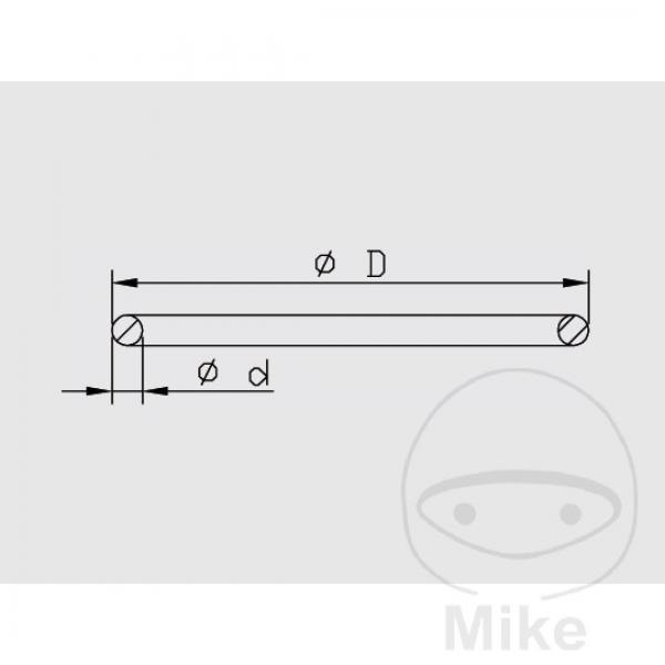 O-Ring für Kolben Federbein, 40mm Kayaba 120224000101