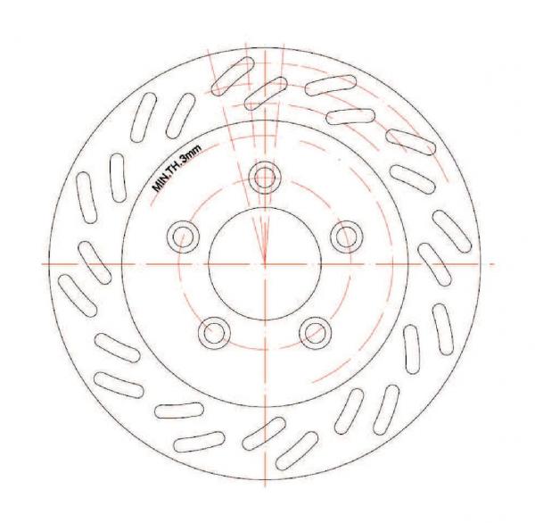Bremsscheibe hinten BRAKING RF8147S