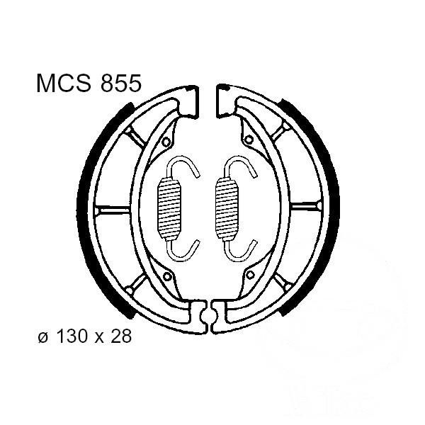 Bremsbacken vorne TRW Lucas MCS855 inkl. Federn