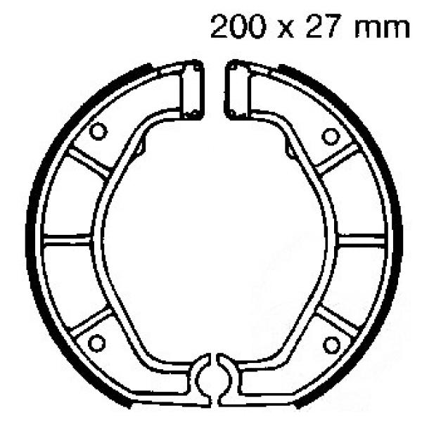 Bremsbacken hinten EBC 859 ohne Federn