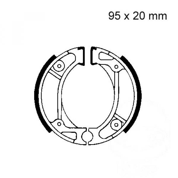 Bremsbacken hinten EBC H333 inkl. Federn