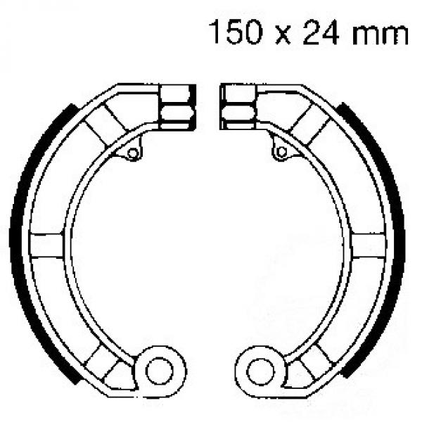 Bremsbacken hinten EBC V903 ohne Federn