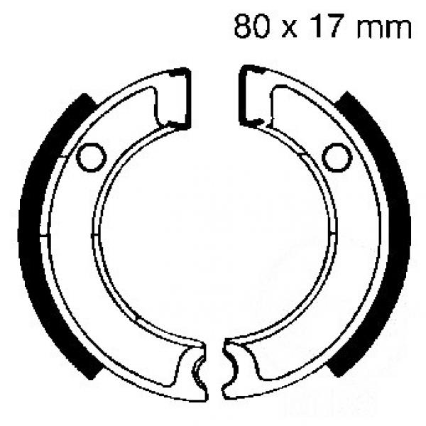 Bremsbacken hinten EBC Y501 inkl. Federn