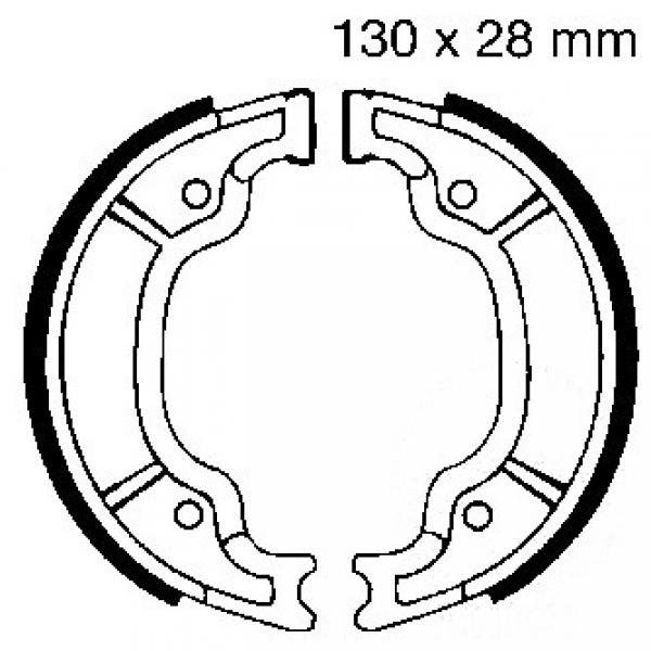 Bremsbacken hinten EBC Y527 inkl. Federn