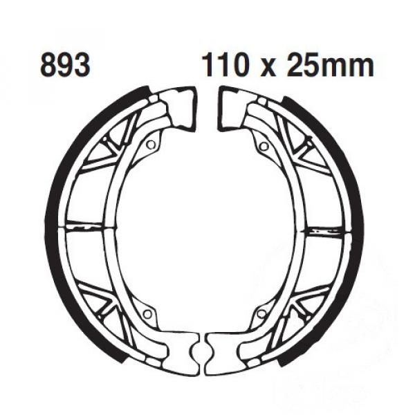 Bremsbacken vorne EBC 893 ohne Federn