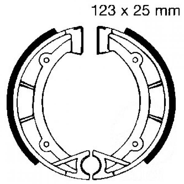 Bremsbacken vorne EBC 922 inkl. Federn