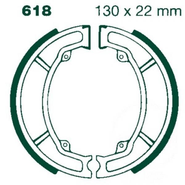 Bremsbacken vorne EBC S618 inkl. Federn