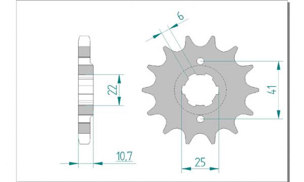 AFAM Kettensatz, HONDA CB 750 K 7, mit A630MO-88 Kette