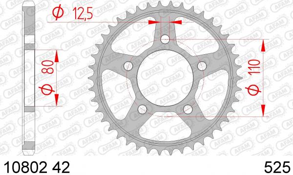 AFAM Kettensatz, HONDA CRF 1000 LD Africa Twin Replica ABS J, mit A525XHR3-G Kette