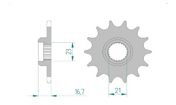 AFAM Kettensatz, YAMAHA XJ 600 S Diversion, mit A520XMR3 Kette