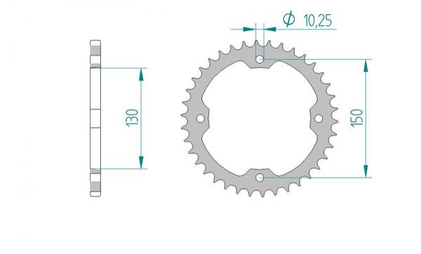 AFAM Kettensatz, SMC 250 Inverse Blast / Xroad, mit A520XLR2 Kette