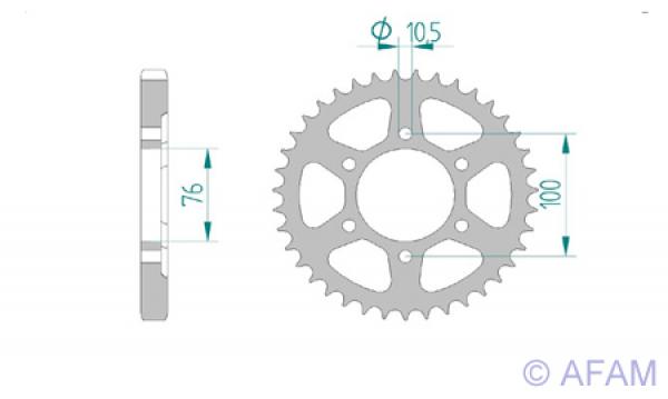 AFAM Kettensatz, SUZUKI GSF 1200 SA Bandit ABS V, mit A530XSR2-G Kette