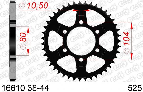 AFAM Kettensatz, KAWASAKI Z 1000 SX ZX1000 GBF, mit A525XHR3-G Kette