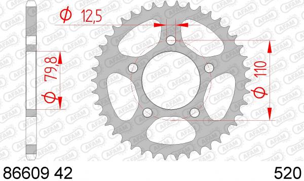 AFAM Kettensatz, TRIUMPH 900 Speedmaster 694350 ->, mit A520XSR-G Kette