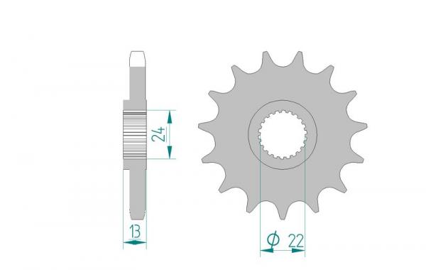 AFAM Kettensatz, CAN AM DS 650 X Baja, mit A530XMR3 Kette