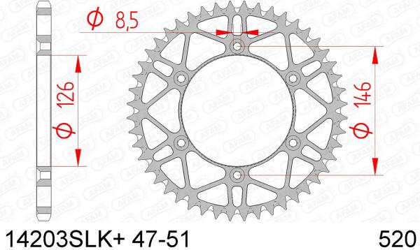 AFAM Kettensatz, SUZUKI RM-X 450 Z L0, mit A520XRR3-G Kette