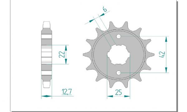 DID Kettensatz HONDA CB 550 F/K, mit DID 530VX Kette