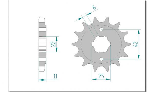 DID Kettensatz HONDA CB 650, mit DID 530VX Kette