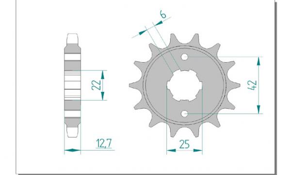 DID Kettensatz HONDA CB 750 K, mit DID 530ZVMX Kette