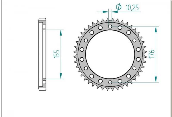 DID Kettensatz HONDA CB 1000 RA ABS, mit DID 530ZVMX Kette