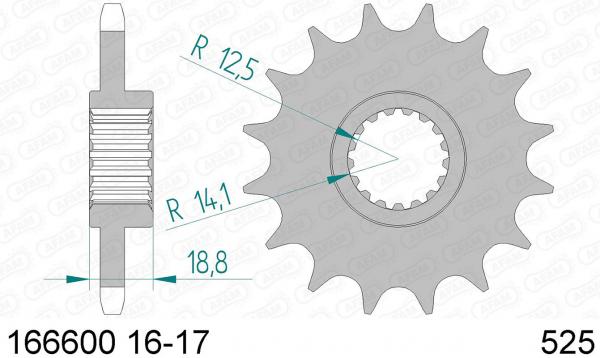 DID Kettensatz BMW F 650 GS, mit DID 525VX Kette