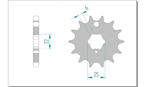 DID Kettensatz KAWASAKI Z 440, mit DID 530VX Kette