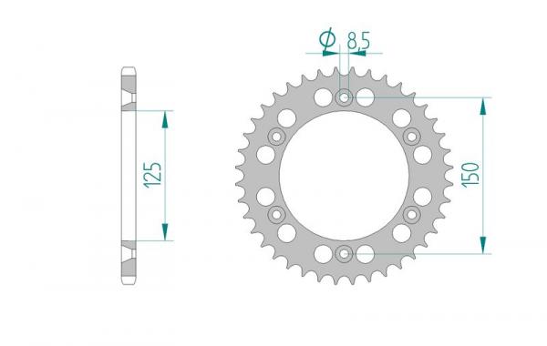DID Kettensatz KTM SMC 640 LC4, mit DID 520ZVMX Kette