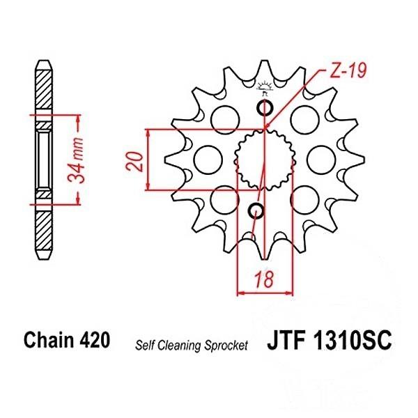 JT Ritzel Racing 15Z Teilung 420