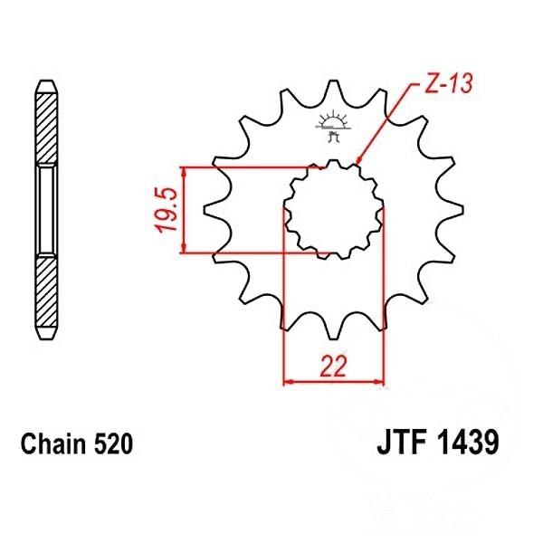 JT Ritzel 12Z Teilung 520