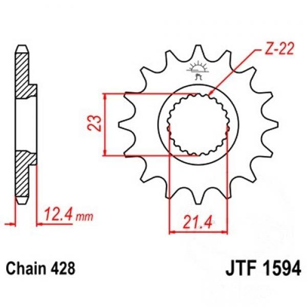 JT Ritzel 15Z Teilung 428