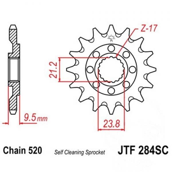 JT Ritzel Racing 13Z Teilung 520