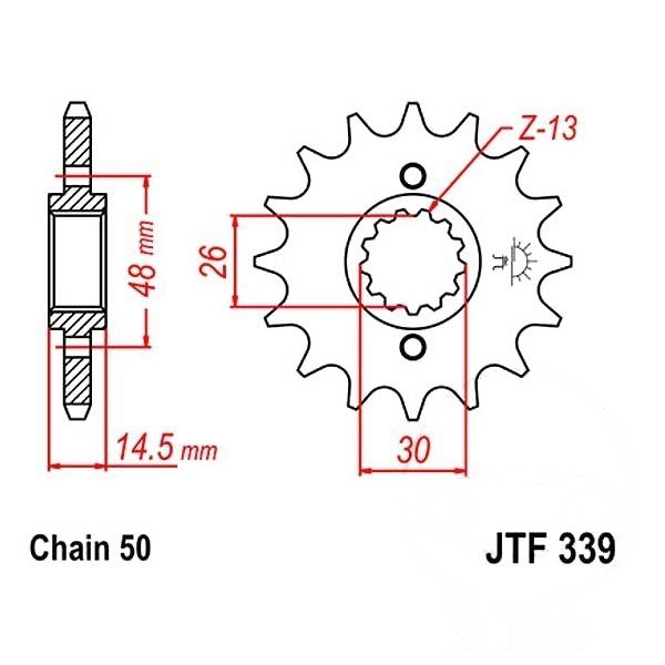 JT Ritzel 18Z Teilung 530