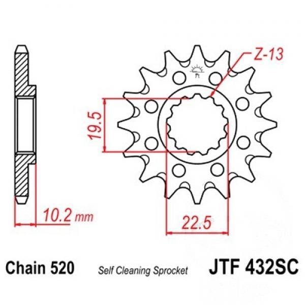 JT Ritzel Racing 15Z Teilung 520