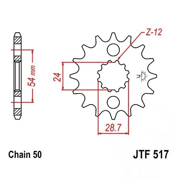 JT Ritzel 18Z Teilung 530