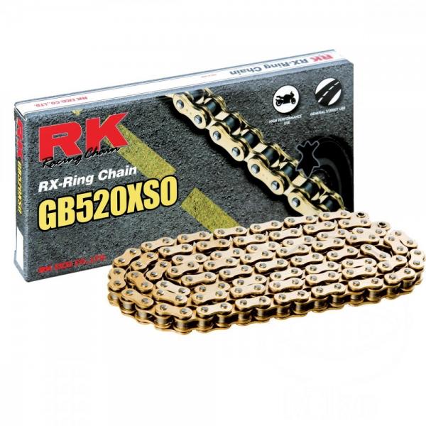 X-Ring Kette RK gold GB 520XSO 124 Glieder offen mit Nietschloss gold