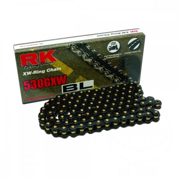 X-Ring Kette RK schwarz SW530GXW 112 Glieder offen mit Nietschloss