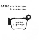 Bremsbelag EBC FA368R vorne