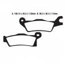 Bremsbelag EBC FA618R hinten
