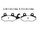 Bremsbelag EBC MXS165 hinten links