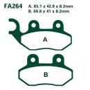 Bremsbelag EBC SFA264HH hinten