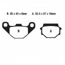 Bremsbelag EBC FA067TT hinten für Gremica Sattel