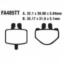 Bremsbelag EBC FA485TT hinten