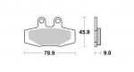 Bremsbelag hinten BRAKING 736SM1 Semi-Sinter standard