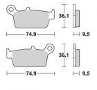 Bremsbelag hinten BRAKING 701CM44 Sintermetall