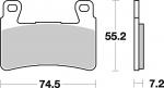 Renn-Bremsbelag vorne BRAKING 827CM66 Race