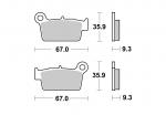 Renn-Bremsbelag hinten BRAKING 890CM46 Sintermetall Race