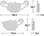 Bremsbelag hinten BRAKING 905CM44 Sintermetall